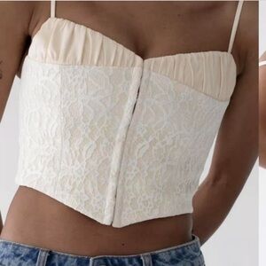 Rumored Versailles Corset‎ - White Lace/lvory 12